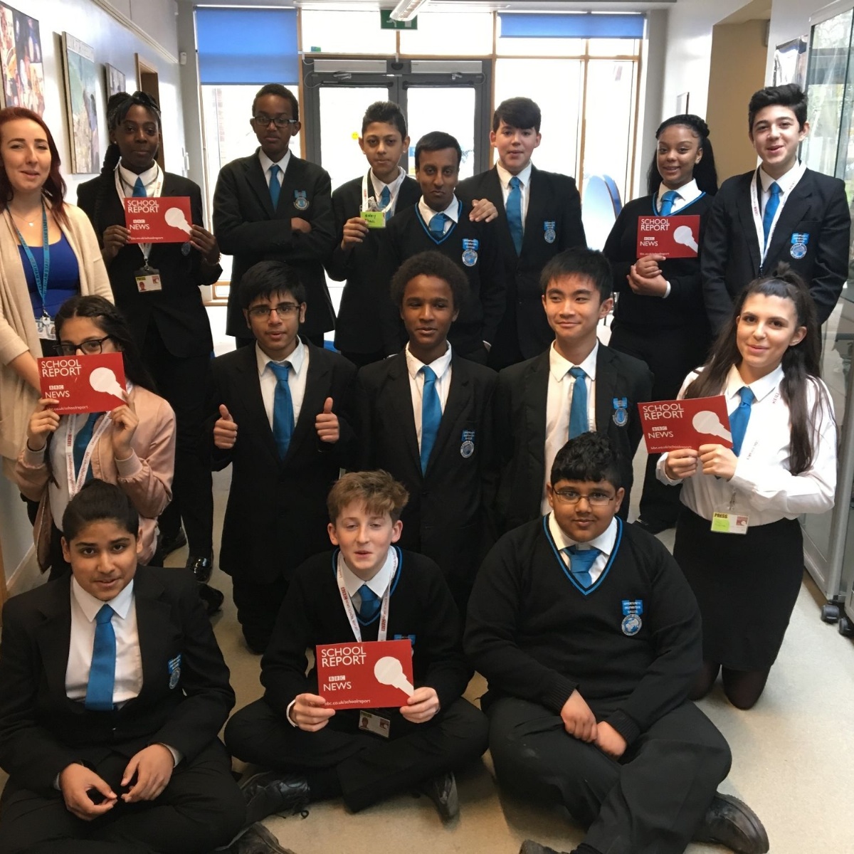 year 9 Wexham School - Year 9 Media Students Become BBC News Reporters for the Day
